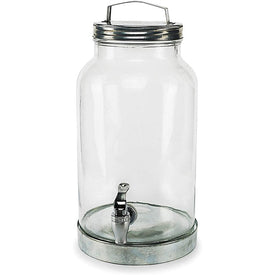 Silver Creek 200 Oz Beverage Dispenser with Galvanized Lid and Base