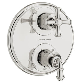 Delancey Two-Handle Integrated Shower Diverter Trim Only with Cross Handles - Polished Nickel