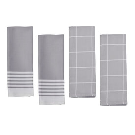 Four-Piece Kitchen Towel Set - Gray