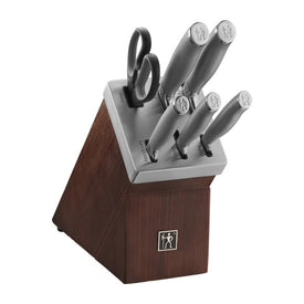 Modernist Seven-Piece Self-Sharpening Knife Block Set