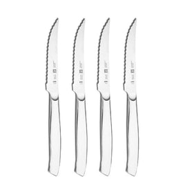 Four-Piece Stainless Steel Serrated Mignon Steak Knife Set