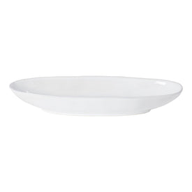 Livia 13" Oval Platter - White