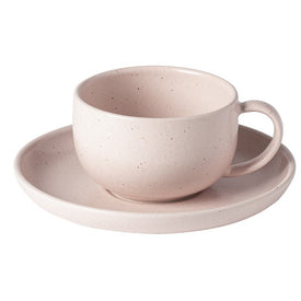 Pacifica 7 Oz Tea Cup and Saucer - Marshmallow