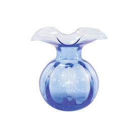 Hibiscus Glass Bud Vase - Cobalt