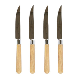 Albero Oak Steak Knives Set of 4