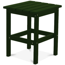 15" Square Side Table - Forest Green