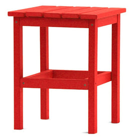 15" Square Side Table - Bright Red