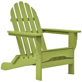 Static (Non-Folding) Adirondack Chair - Lime Green