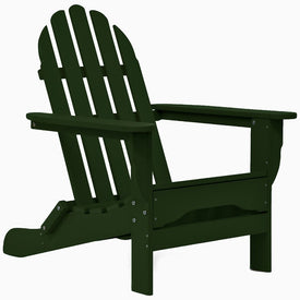 Static (Non-Folding) Adirondack Chair - Forest Green