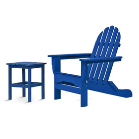 The Adirondack Chair/Side Table - Royal Blue