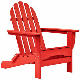 Static (Non-Folding) Adirondack Chair - Bright Red