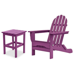 The Adirondack Chair/Side Table - Lilac