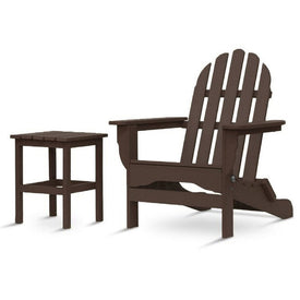 The Adirondack Chair/Side Table - Chocolate