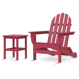 The Adirondack Chair/Side Table - Pink