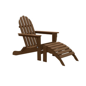 The Adirondack Chair/Ottoman - Chocolate