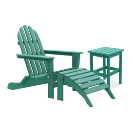 The Adirondack Chair/Ottoman and Side Table - Aruba