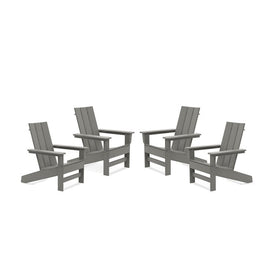 Aria Adirondack Chairs Set of 4 - Light Gray