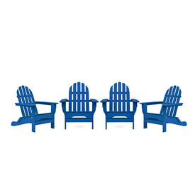 The Adirondack Chairs Set of 4 - Royal Blue