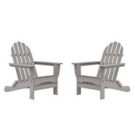 The Adirondack Chair Pair - Light Gray