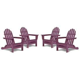 The Adirondack Chairs Set of 4 - Lilac