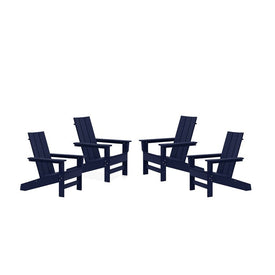 Aria Adirondack Chairs Set of 4 - Navy