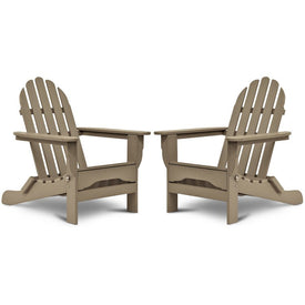The Adirondack Chair Pair - Weathered Wood