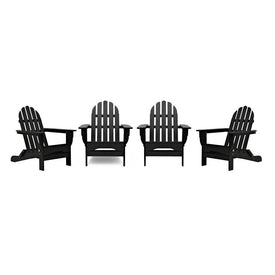 The Adirondack Chairs Set of 4 - Black