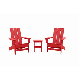 Aria Adirondack Chairs Set of 2 - Bright Red