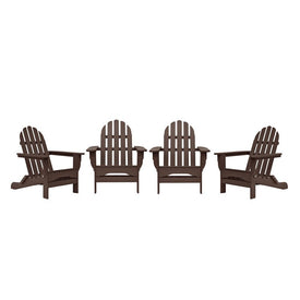 The Adirondack Chairs Set of 4 - Chocolate