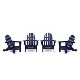The Adirondack Chairs Set of 4 - Navy