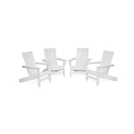 Aria Adirondack Chairs Set of 4 - White