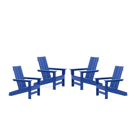 Aria Adirondack Chairs Set of 4 - Royal Blue