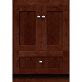 Simplicity Shaker 24"W x 21"D x 34.5"H Single Bathroom Vanity Cabinet Only with No Side Drawers