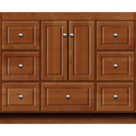 Simplicity Ultraline 42"W x 21"D x 34.5"H Single Bathroom Vanity Cabinet Only with Side Drawers