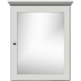 24"W x 27"H x 6.5"D Single Door Surface-Mount Medicine Cabinet Square/Mirror
