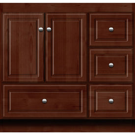 Simplicity Ultraline 36"W x 21"D x 34.5"H Single Bathroom Vanity Cabinet Only with Right Drawers