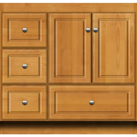 Simplicity Ultraline 36"W x 21"D x 34.5"H Single Bathroom Vanity Cabinet Only with Left Drawers