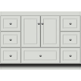 Simplicity Ultraline 48"W x 21"D x 34.5"H Single Bathroom Vanity Cabinet Only with Side Drawers