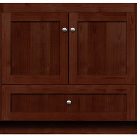 Simplicity Shaker 36"W x 21"D x 34.5"H Single Bathroom Vanity Cabinet Only with No Side Drawers