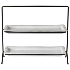 Plano 15" Tiered Stand with Two Trays