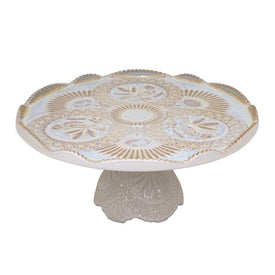 Cristal 12" Footed Plate