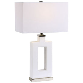 Entry White Table Lamp