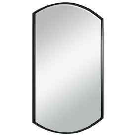 Shield-Shaped Iron Wall Mirror
