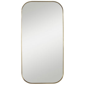 Taft Plated Brass Wall Mirror by Grace Feyock