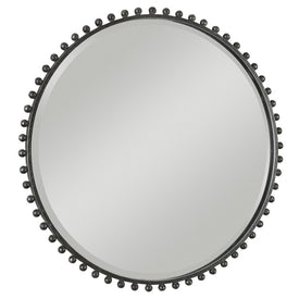 Taza Round Iron Wall Mirror