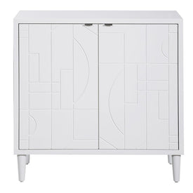 Stockholm White Two-Door Cabinet