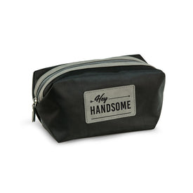 Hey Handsome Nylon Dopp Kit with Black Accents - Black