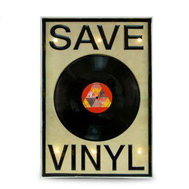 Save Vinyl LED Wall Sign