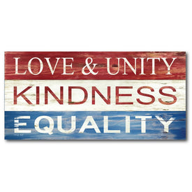 Love and Unity 12" x 24" Canvas Wall Art