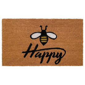 Bee Happy 17" x 29" Doormat